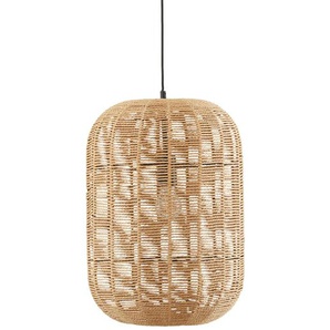 Trio Pendelleuchte, 1-flammig, Sisal braun `groß ´ ¦ braun ¦ Maße (cm): H: 150  Ø: 35