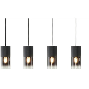 Trio Pendelleuchte  4-flammig  Rauchglas schwarz   ¦ schwarz ¦ Maße (cm): B: 80,5 H: 150
