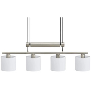 Trio Pendelleuchte  4-flammig  Stoffschirm   ¦ weiß ¦ Maße (cm): B: 77 H: 150 T: 13.5