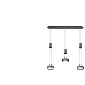 Trio Pendelleuchte  Franklin ¦ grau ¦ Maße (cm): B: 85 H: 150 T: 14.0