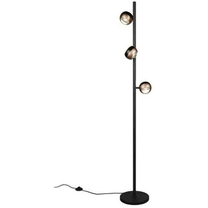 Trio Stehlampe - schwarz - Materialmix - 150 cm - 23.0 | Möbel Kraft