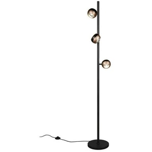 Trio Stehlampe - schwarz - Materialmix - 25 cm - 150 cm - cm 25,0 - 23.0 | Möbel Kraft