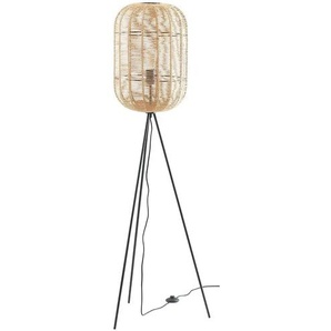 Trio Stehleuchte 1-flammig Sisal braun - braun - Materialmix - 150 cm - 35.0 | Möbel Kraft