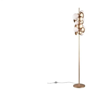 Trio Stehleuchte - gold - Materialmix - 28 cm - 155 cm - cm 25,0 | Möbel Kraft