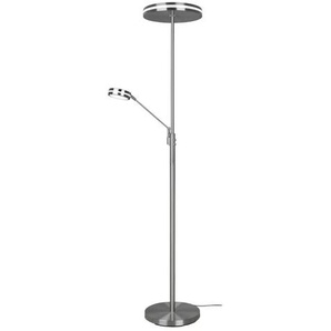 Trio Stehleuchte - silber - Materialmix - 181 cm - 35.2 | Möbel Kraft