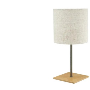 Trio Tischleuchte 1-flammig Nickel-antik/Pinienholz - holzfarben - Materialmix - 40 cm - 18.0 | Möbel Kraft