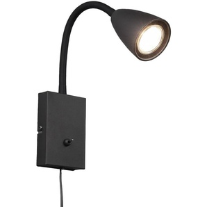 TRIO Wandleuchte Wanda 202670132 schwarz, GU10, max. 10W