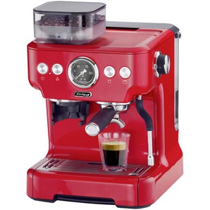 Trisa Electronics Espressomaschine, Rot, Metall, 2700 ml, 32.5x41x28 cm, RoHS, Fsc, Küchengeräte, Kaffeemaschinen & Zubehör