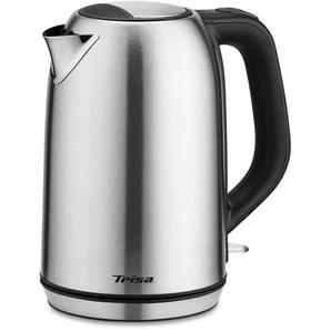 Trisa Electronics Wasserkocher, Edelstahl, Metall, 1,7 L, RoHS, Reach, 360°-Sockel, Anti-Rutsch-Füße, ergonomischer Griff, Kaffee & Tee, Tee- & Kaffeezubereitung, Wasserkocher