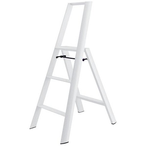 Trittleiter Lucano Thomas Merlo, Designer Chiaki Murata, 133 cm. Höhe oberste Stufe 79x53x76 / 15.5 cm