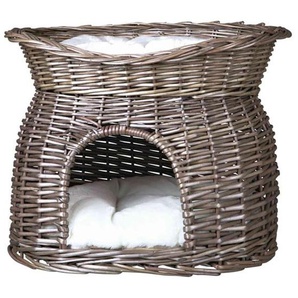 Trixie Wicker Pet Cave with Bed on Top Grey 54x43x37cm