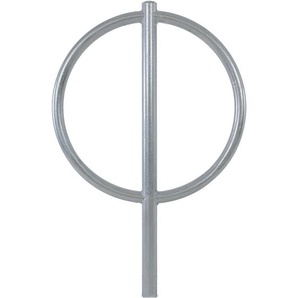 Trutzholm ® - Fahrradanlehnbügel 115 x 76 cm Stahl feuerverzinkt ø 60 mm zum Einbetonieren Fahrradständer in grau Typ o
