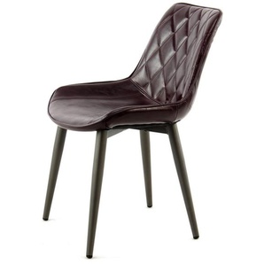 Turidsmyr Dining Chair - Modern - Violet - Leatherette - 60cm x 51cm x 80cm