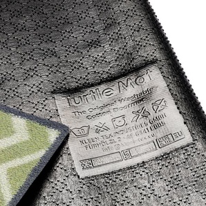 Turtle Mat Fußmatte Herringbone Green, rechteckig, Höhe: 9 mm