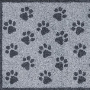 Turtle Mat Fußmatte Paws Grey, rechteckig, Höhe: 9 mm