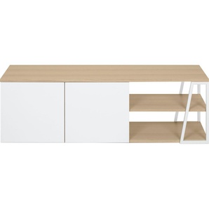 TV-Bank TEMAHOME Albi Sideboards Gr. B/H/T: 145 cm x 44 cm x 45 cm, weiß (eichefarbig, weiß) TV-Sideboards Breite 145 cm