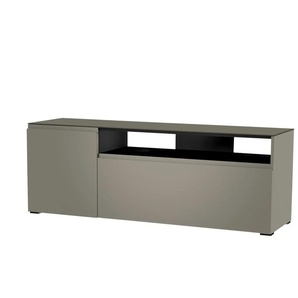 TV Board - grau - Materialmix - 160 cm - 58 cm - cm 45,0 | Möbel Kraft