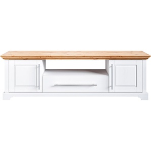 TV-Board HOME AFFAIRE Meliss Sideboards Gr. B/H/T: 52 cm x 171 cm x 39 cm, 1, gelb (weiß, honig) TV-Lowboards Breite 171 cm, Kiefer massiv