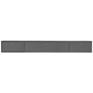 TV-Board HAMMEL FURNITURE Mistral Fernsehschrank, Medienmöbel, Hängend Sideboards Gr. B/H: 176 cm x 22,4 cm, 2, grau (anthrazit) TV-Lowboards