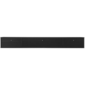 TV-Board HAMMEL FURNITURE Mistral Fernsehschrank, Medienmöbel, Hängend Sideboards Gr. B/H/T: 176 cm x 22,4 cm x 32,5 cm, 2, schwarz (schwarz gebeizt) TV-Lowboards