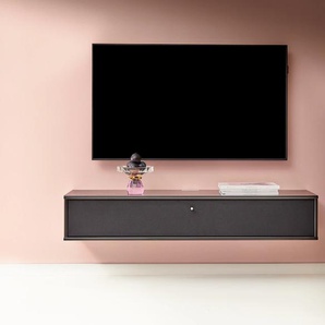 TV-Board HAMMEL FURNITURE Mistral Fernsehschrank, Medienmöbel, Hängend Sideboards Gr. B/H/T: 133 cm x 23 cm x 32,5 cm, schwarz (schwarz gebeizt, stoff) TV-Lowboards