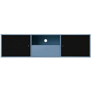 TV-Board HAMMEL FURNITURE Mistral Fernsehschrank, Medienmöbel, Hängend Sideboards Gr. B/H/T: 161,5 cm x 41,6 cm x 45 cm, 1, blau TV-Lowboards Türen mit Akustikstoff, Schublade, Lowboard, B: 161,5 cm