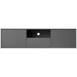 TV-Board HAMMEL FURNITURE Mistral Fernsehschrank, Medienmöbel, Hängend Sideboards Gr. B/H/T: 161,5 cm x 41,6 cm x 45 cm, 1, grau (anthrazit) TV-Lowboards
