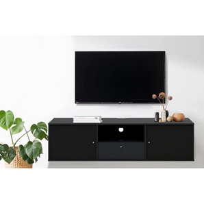 TV-Board HAMMEL FURNITURE Mistral Fernsehschrank, Medienmöbel, Hängend Sideboards Gr. B/H/T: 161,5 cm x 42 cm x 45 cm, 1, schwarz (schwarz gebeizt) TV-Lowboards