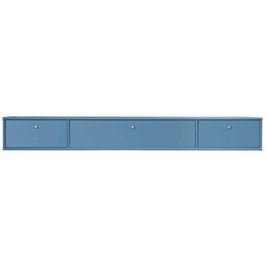 TV-Board HAMMEL FURNITURE Mistral Fernsehschrank, Medienmöbel, Hängend Sideboards Gr. B/H/T: 176 cm x 22,4 cm x 32,5 cm, 2, blau TV-Lowboards zwei Schubladen und Klapptür, Lowboard, B: 176 cm
