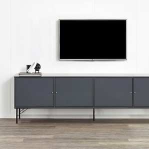 TV-Board HAMMEL FURNITURE Mistral Fernsehschrank, Medienmöbel Sideboards Gr. B/H/T: 214,9 cm x 62 cm x 45 cm, glat, grau (graphit, graphit stoff) TV-Lowboards