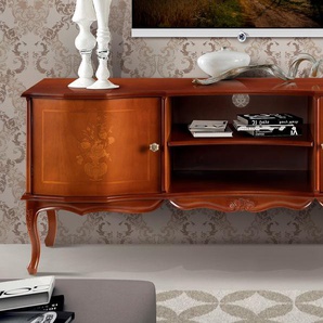 TV-Board HOME AFFAIRE Bardolino Sideboards Gr. B/H/T: 133 cm x 56 cm x 48 cm, braun (nuss) TV-Lowboards Breite 133 cm