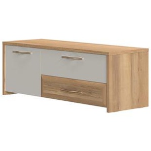 TV-Board HOME AFFAIRE Gala Sideboards Gr. B/H/T: 135 cm x 48 cm x 46 cm, Breite 135, 2, beige (beige, pacific walnuss decor) TV-Lowboards UV lackiert, kratzfest, hochglänzend