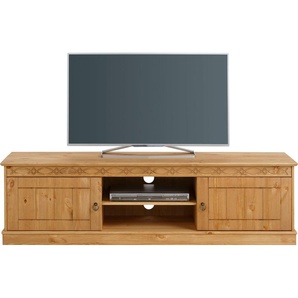 TV-Board HOME AFFAIRE Indra Sideboards Gr. B/H/T: 160 cm x 45 cm x 40 cm, beige (natur) TV-Lowboards wahlweise in 2 Breiten, Fernsehtisch