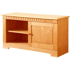 TV-Board HOME AFFAIRE Sideboards Gr. B/H/T: 94 cm x 50 cm x 35 cm, beige (natur gebeizt, gewachst) TV-Lowboards Breite 94 cm, Belastbarkeit bis 75 kg