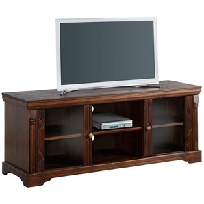 TV-Board HOME AFFAIRE Vilma Sideboards Gr. B/H/T: 129 cm x 52 cm x 37 cm, braun (dunkelbraun) TV-Lowboards