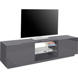 TV-Board INOSIGN bloom Sideboards Gr. B/H/T: 180 cm x 46 cm x 41,4 cm, schwarz (anthrazit hochglanz) TV-Lowboards Breite ca. 180 cm