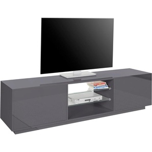 TV-Board INOSIGN bloom Sideboards Gr. B/H/T: 180 cm x 46 cm x 41,4 cm, schwarz (anthrazit hochglanz) TV-Lowboards