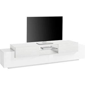 TV-Board INOSIGN Coro Sideboards Gr. B/H/T: 220 cm x 51 cm x 45 cm, weiß (weiß, eiche gekalkt) TV-Lowboards Breite ca. 220 cm