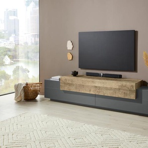 TV-Board INOSIGN Coro Sideboards Gr. B/H/T: 240 cm x 51,6 cm x 45 cm, braun (anthrazit matt, oak k356) TV-Lowboards