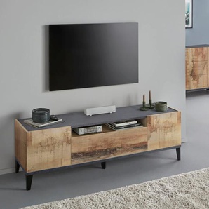 TV-Board INOSIGN sunrise Sideboards Gr. B/H/T: 160 cm x 47 cm x 40 cm, 1, schwarz (ahorn pereira, schiefer) TV-Lowboards Breite 160 cm