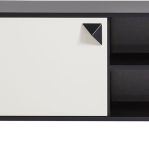 TV-Board LOOKS BY WOLFGANG JOOP Looks Classic Sideboards Gr. B/H/T: 160,0 cm x 48,7 cm x 39,0 cm, schwarz (schwarzmatt, cremebeige) TV-Lowboards