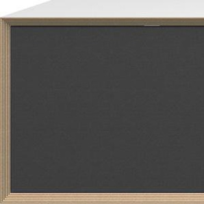TV-Board MÜLLER SMALL LIVING VERTIKO HIFI Sideboards Gr. B/H/T: 148 cm x 37 cm x 45 cm, weiß (weiß birke) TV-Lowboards vordere Klappe mit schalldurchlässigem Akustikstoff bespannt
