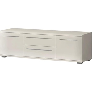 TV-Board PLACES OF STYLE Piano Sideboards Gr. B/H/T: 150 cm x 46,2 cm x 45,2 cm, Breite 150 cm, 2, beige (beige 71 hochglanz) TV-Lowboards UV lackiert, mit Soft-Close-Funktion