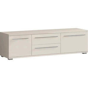 TV-Board PLACES OF STYLE Piano Sideboards Gr. B/H/T: 165 cm x 46,2 cm x 45,2 cm, Breite 165 cm, 2, beige (beige 71 hochglanz) TV-Lowboards UV lackiert, mit Soft-Close-Funktion