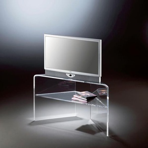 TV-Board PLACES OF STYLE Remus Sideboards Gr. B/H/T: 90 cm x 50 cm x 35 cm, farblos (transparent) TV-Lowboards mit Ablage, aus Acrylglas