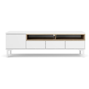 TV-Board ROSA TV-Lowboard weiß Lowboard Phono Schrank Kommode Fernsehtisch