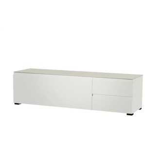 TV Board - weiß - Materialmix - 160 cm - 43 cm - cm 45,0 | Möbel Kraft