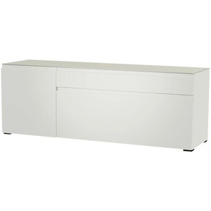 TV Board - weiß - Materialmix - 160 cm - 58 cm - cm 45,0 | Möbel Kraft