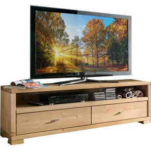 TV-Board WOHN[GLÜCK]LICH BY INFANTIL Vita Sideboards Gr. B/H/T: 160 cm x 51 cm x 43 cm, 2, beige (gelaugt) TV-Lowboards Lowboard Breite 160 cm, Kiefer massiv, Landhausstil
