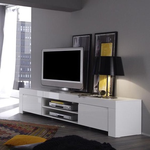 TV-Lowboard Amalfi Spanplatte, lackiert Weiß 190 x 45 x 50cm
